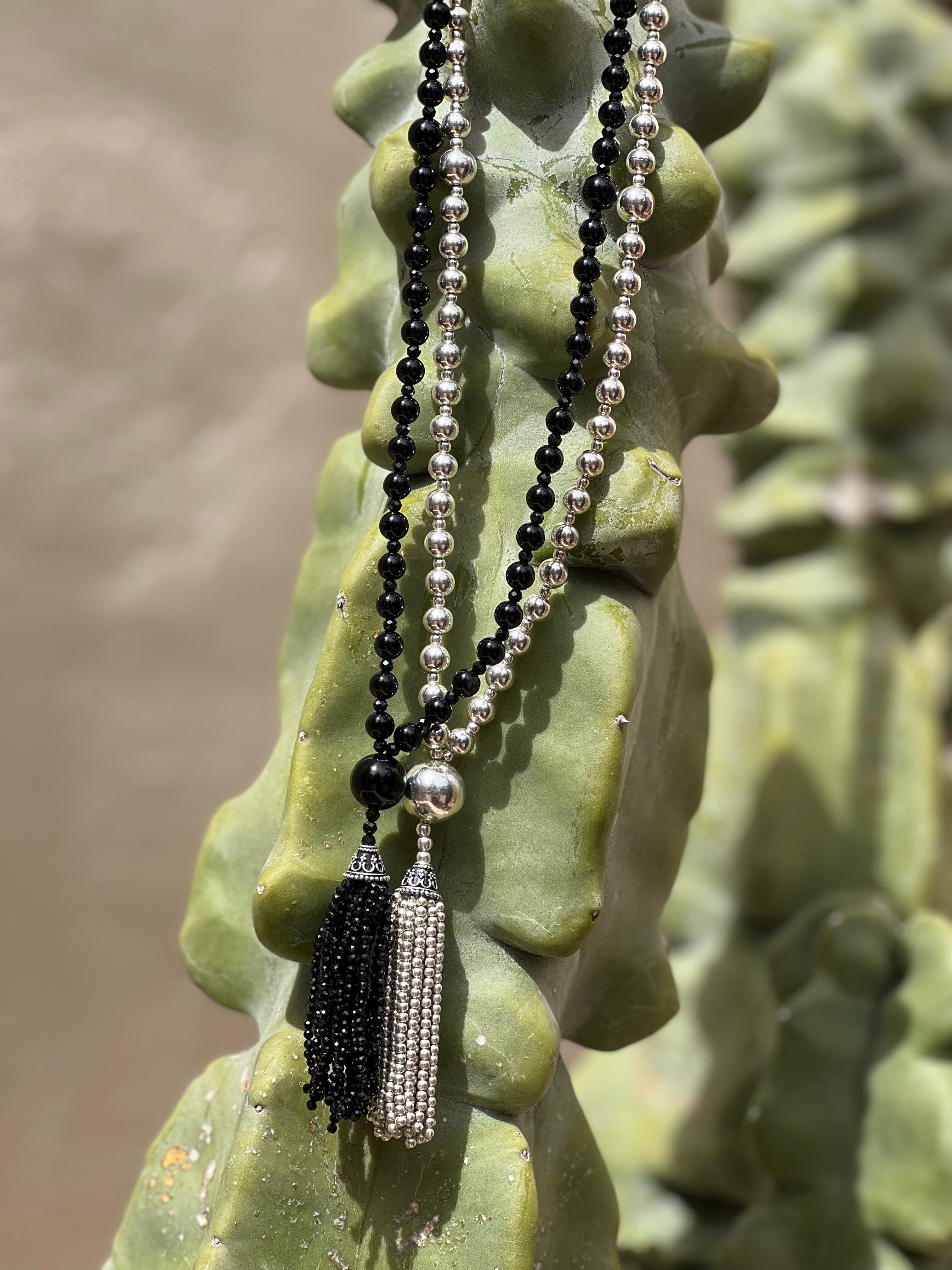 Semi Precious Black Onyx Mala