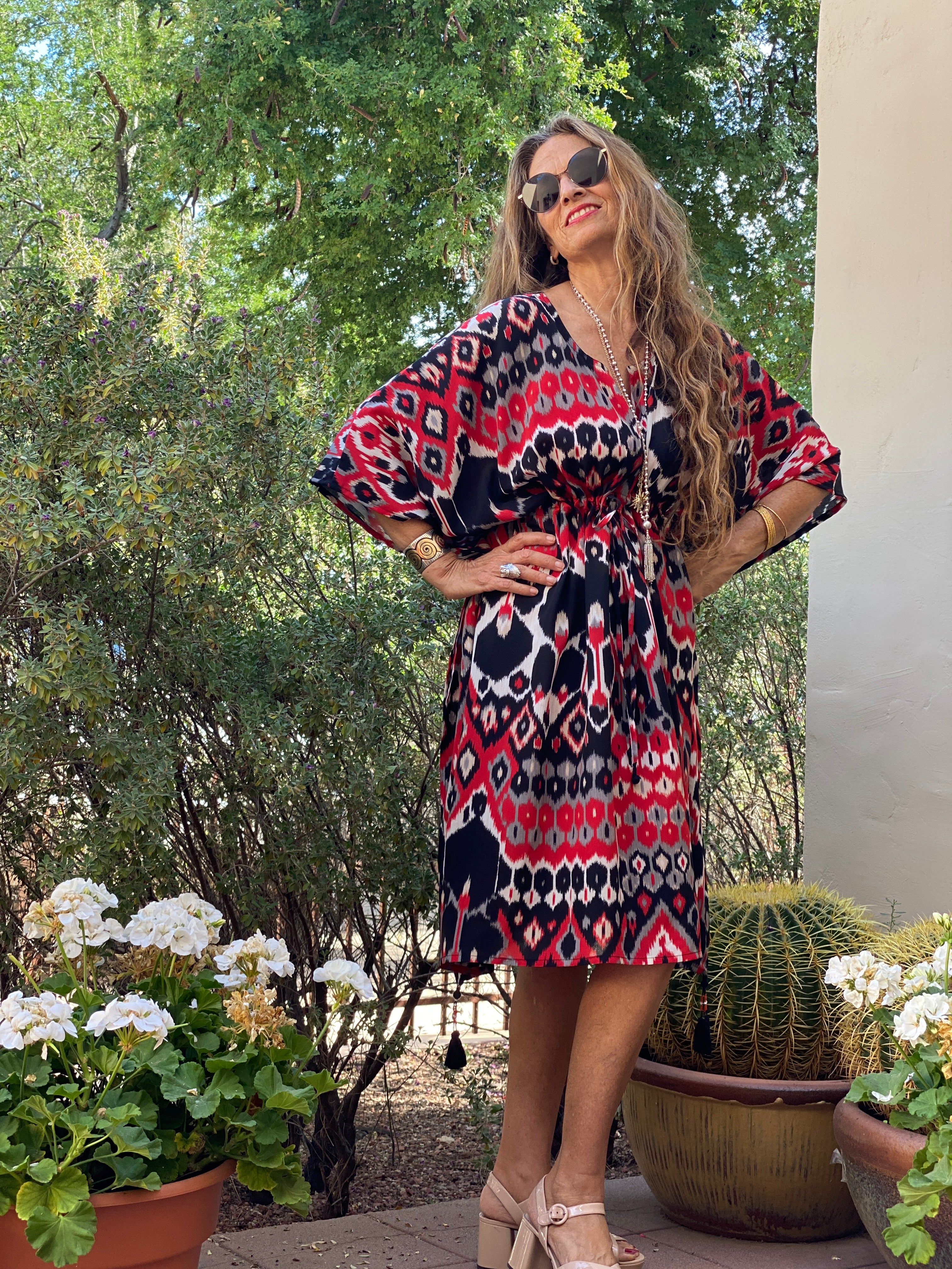 Testarossa Vita Midi Kaftan Dress