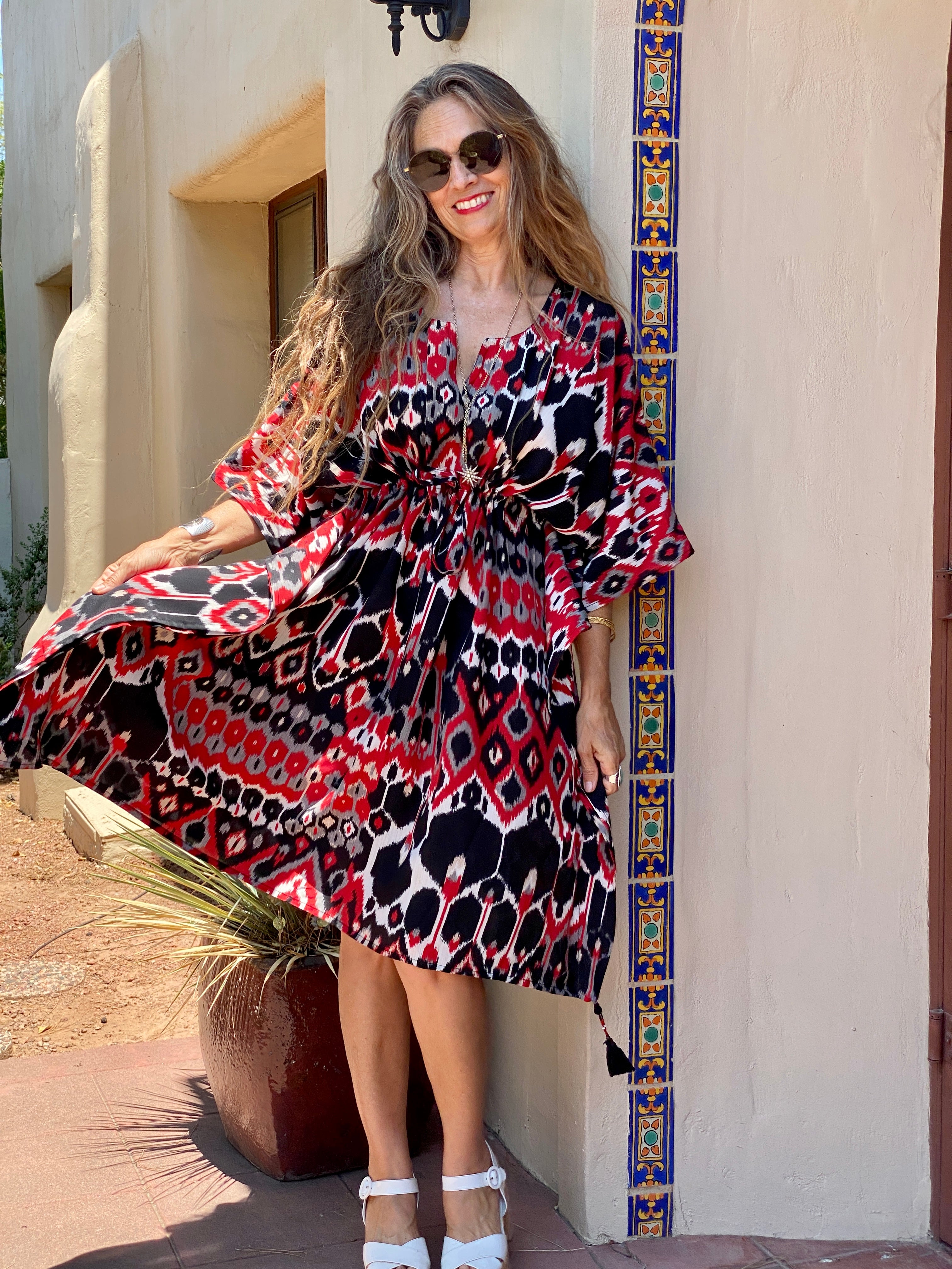 Testarossa Vita Midi Kaftan Dress