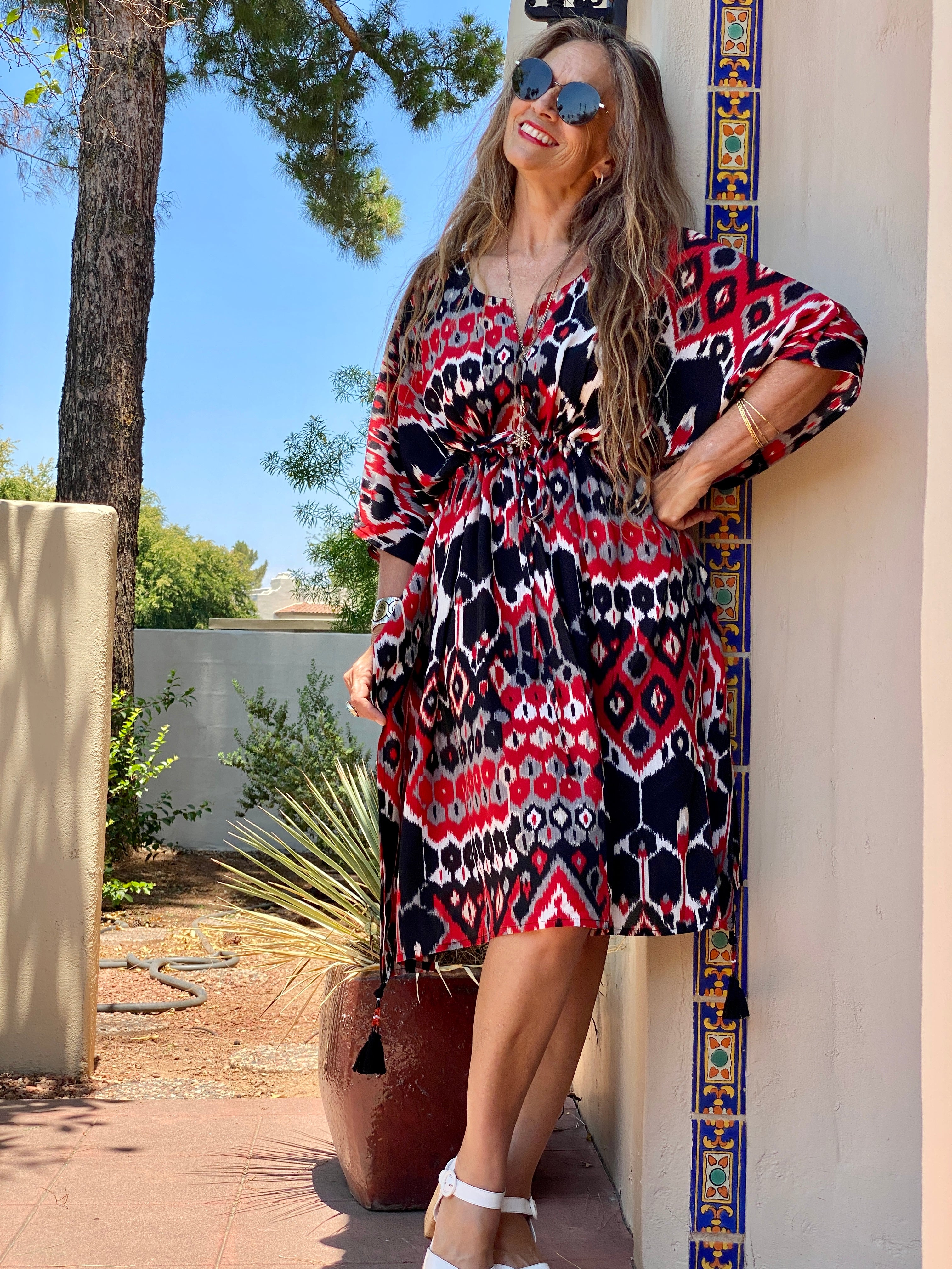 Testarossa Vita Midi Kaftan Dress