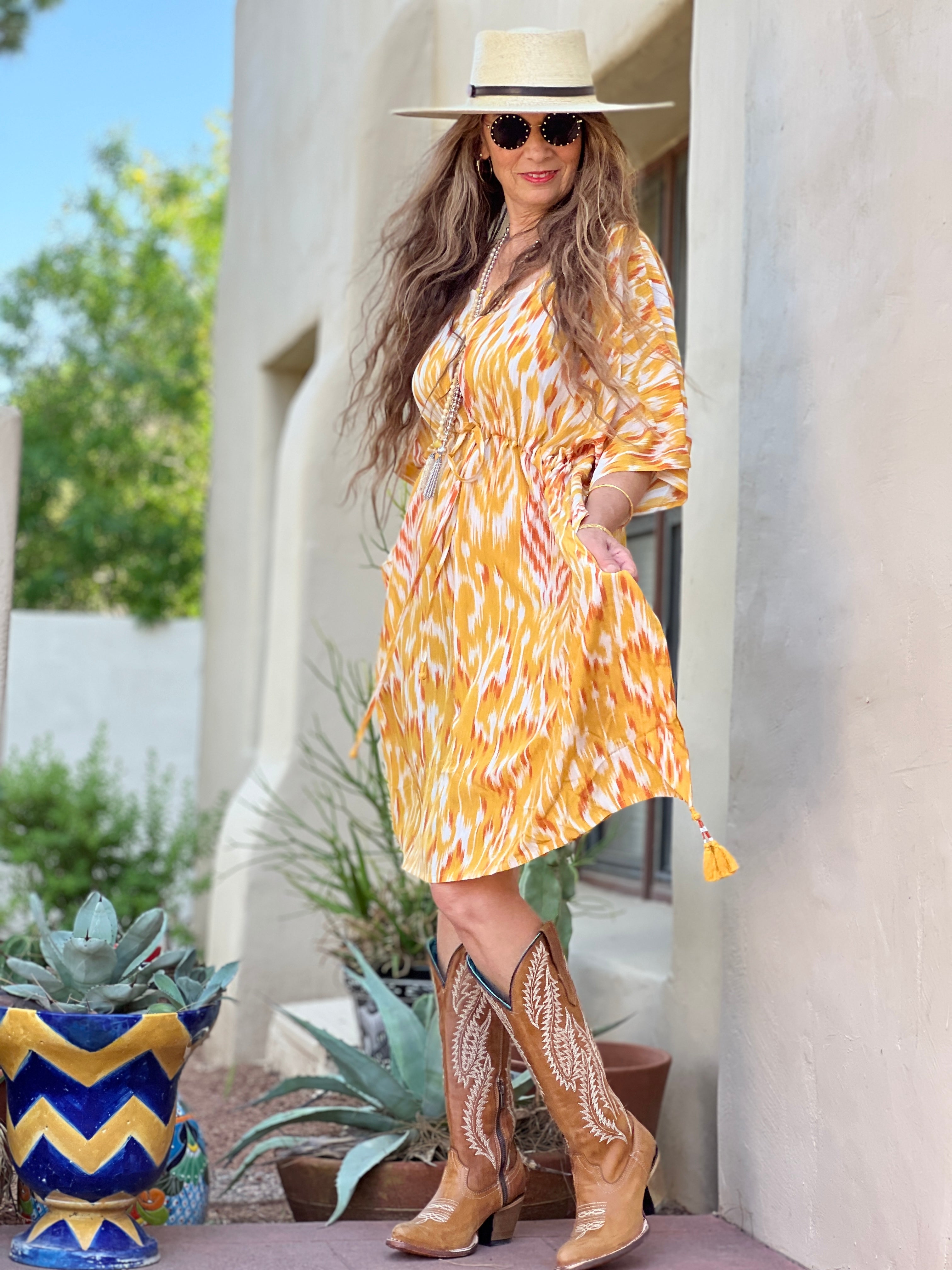 Rapunzel Italian Silk Midi Kaftan