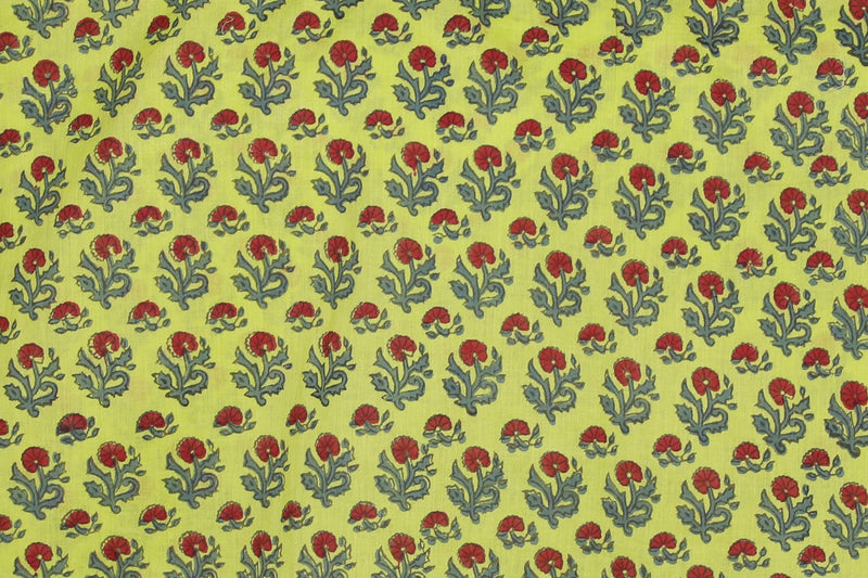 Jaipur Apple Green Floral Midi Kaftan Dress FINAL SALE