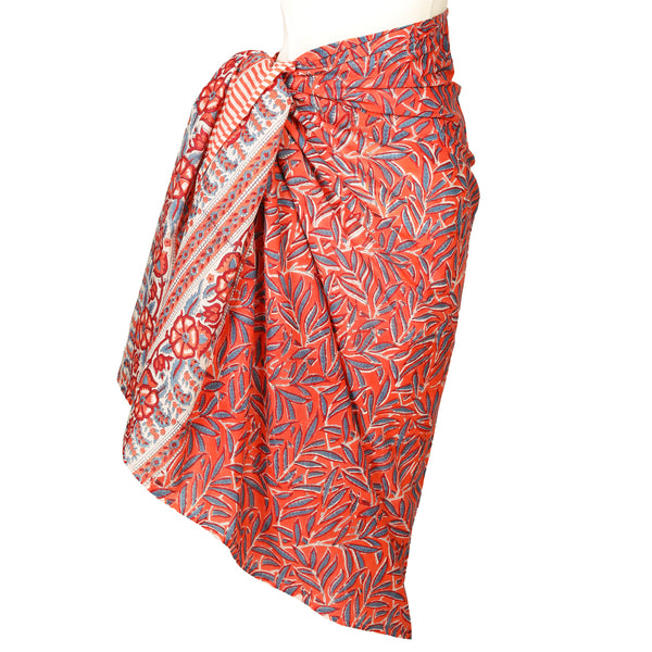 Key Largo Coral Cotton Pareo Cover-up