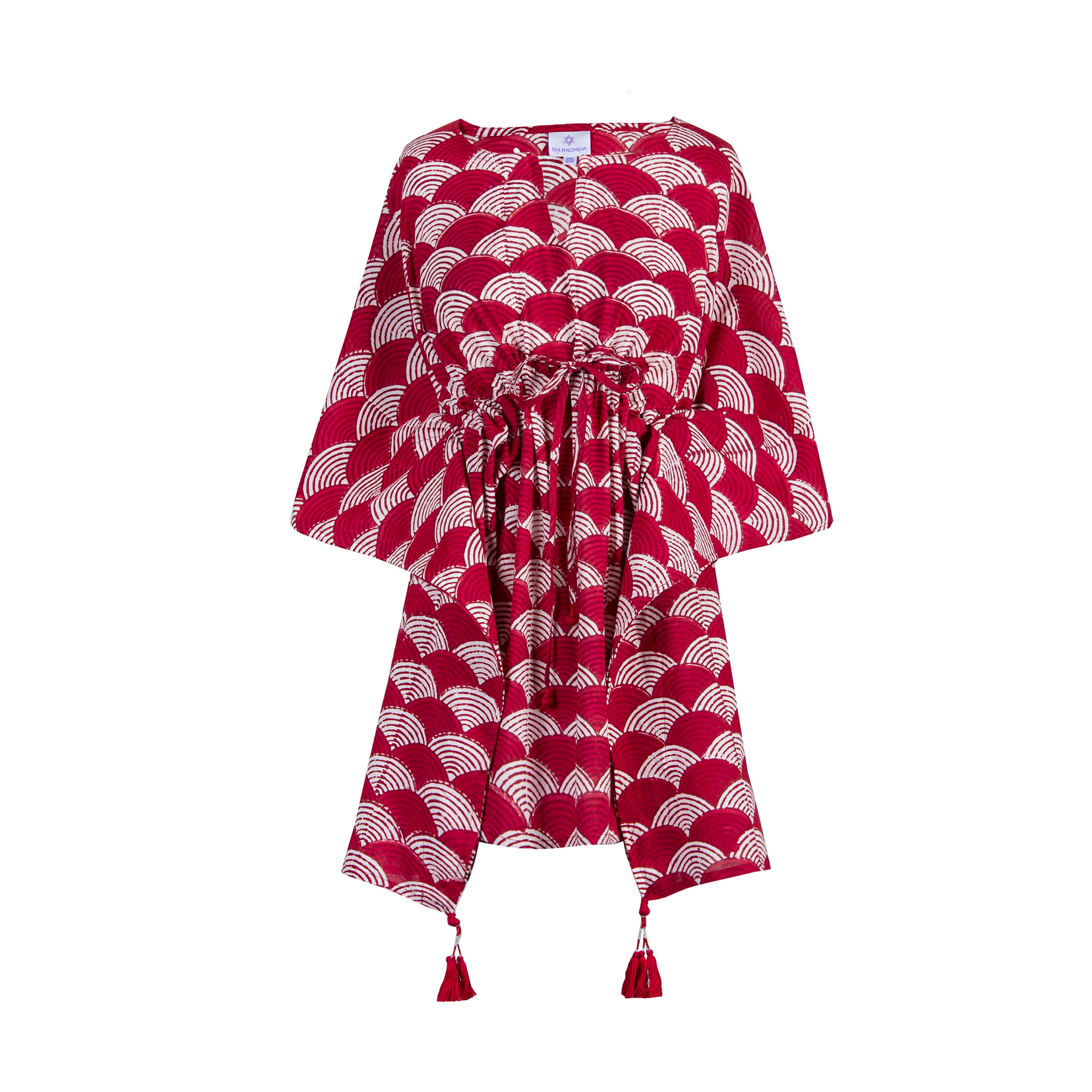 La Scala Red Short Kaftan