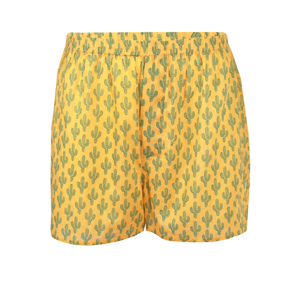 Marigold Prickly Pax Cactus Boxer Shorts