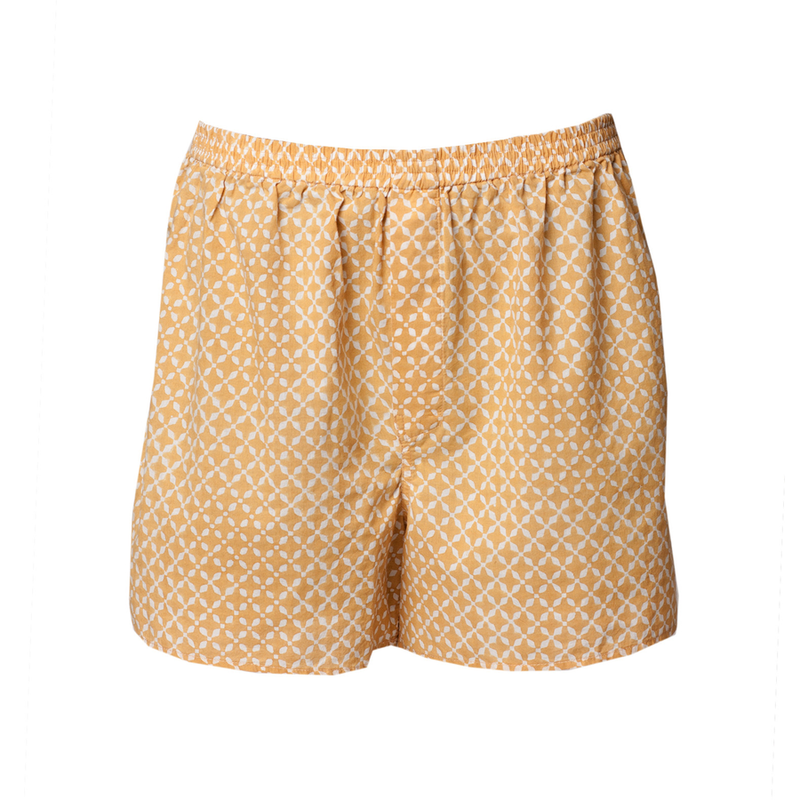 Mykonos Gold Cotton Boxer Shorts