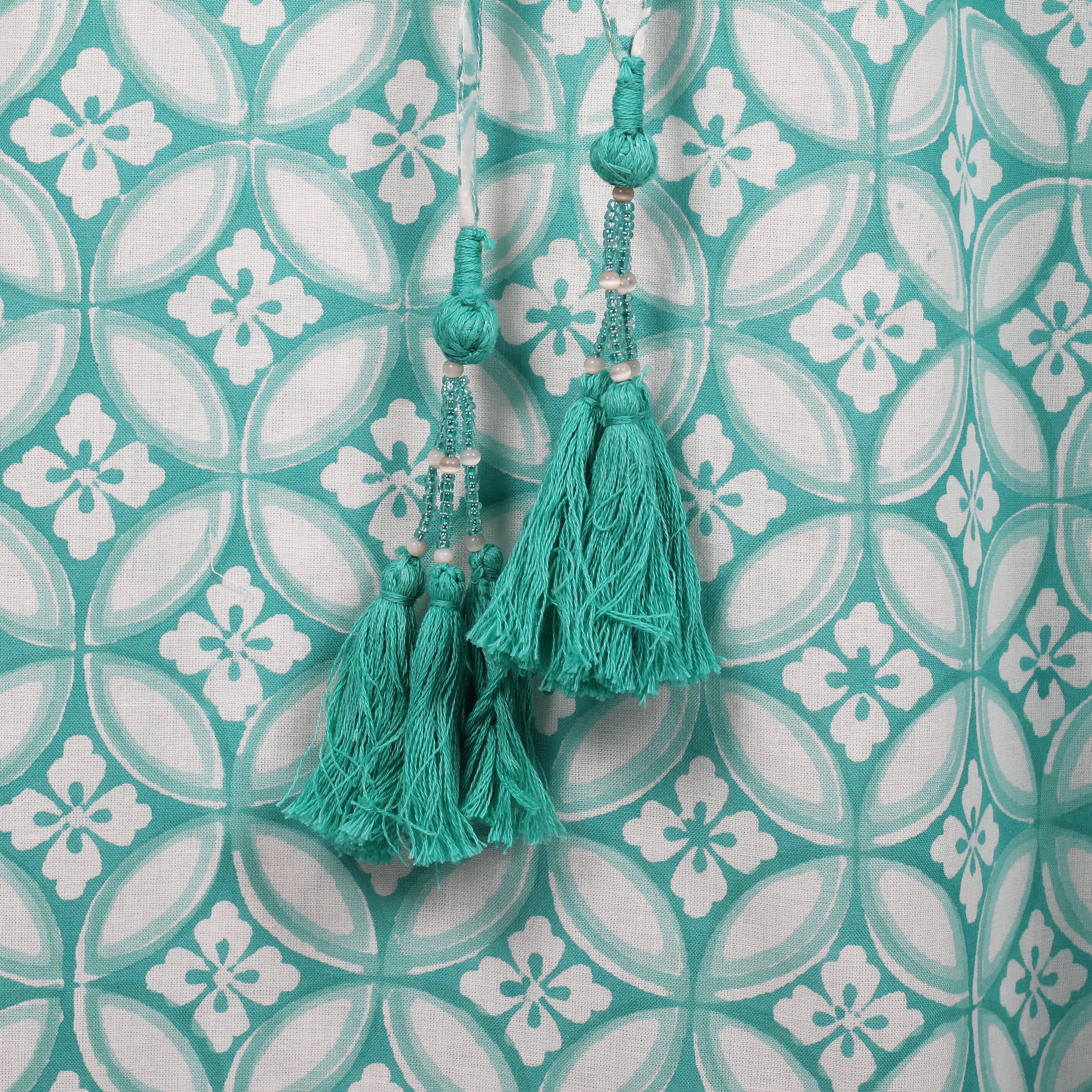 Nina Aqua Maxi Kaftan Dress