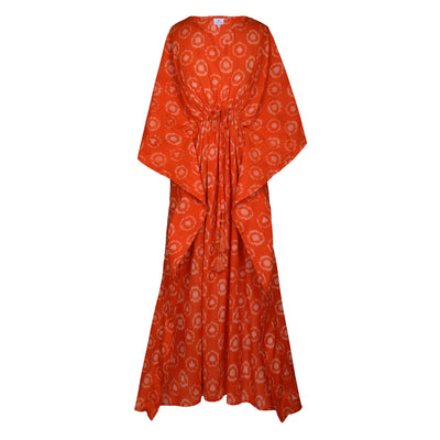 Orange Crush Cotton Ikat Maxi Final Sale