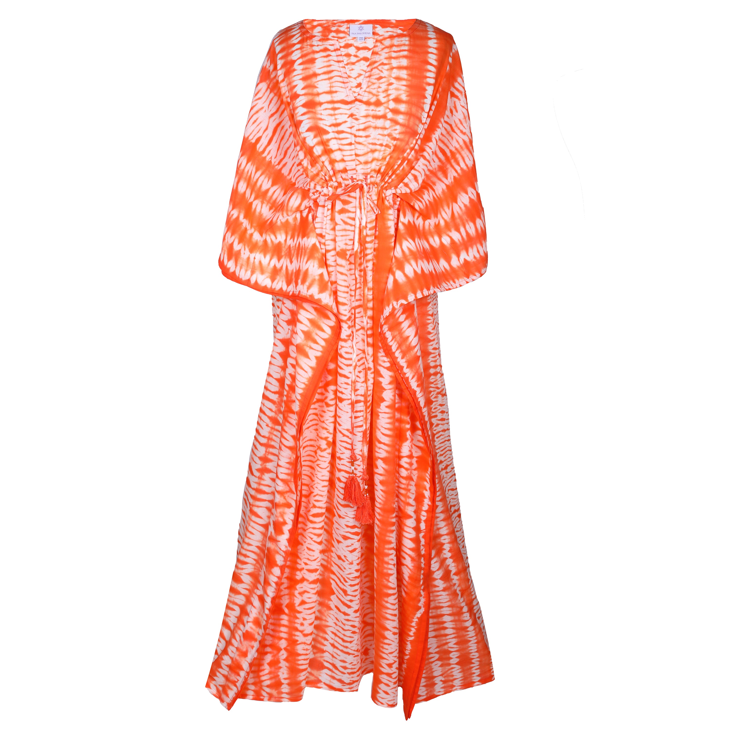 Orangina Needle Shibori Maxi Dress