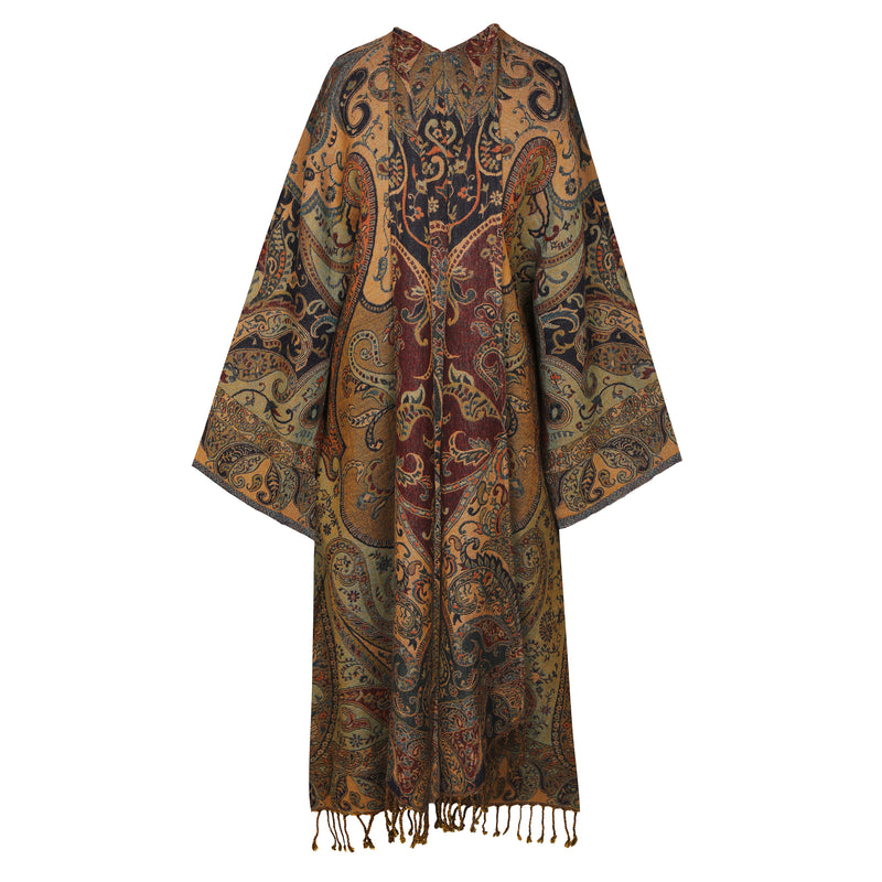 Padua Paisley Reversible Kimono Coat