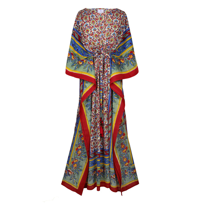 JUST LANDED IN PARADISE WOVEN KAFTAN MAXI DRESS