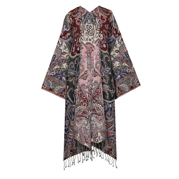 Paramount Paisley Boiled Wool Kimono Coat ONLY ONE AVAILABLE