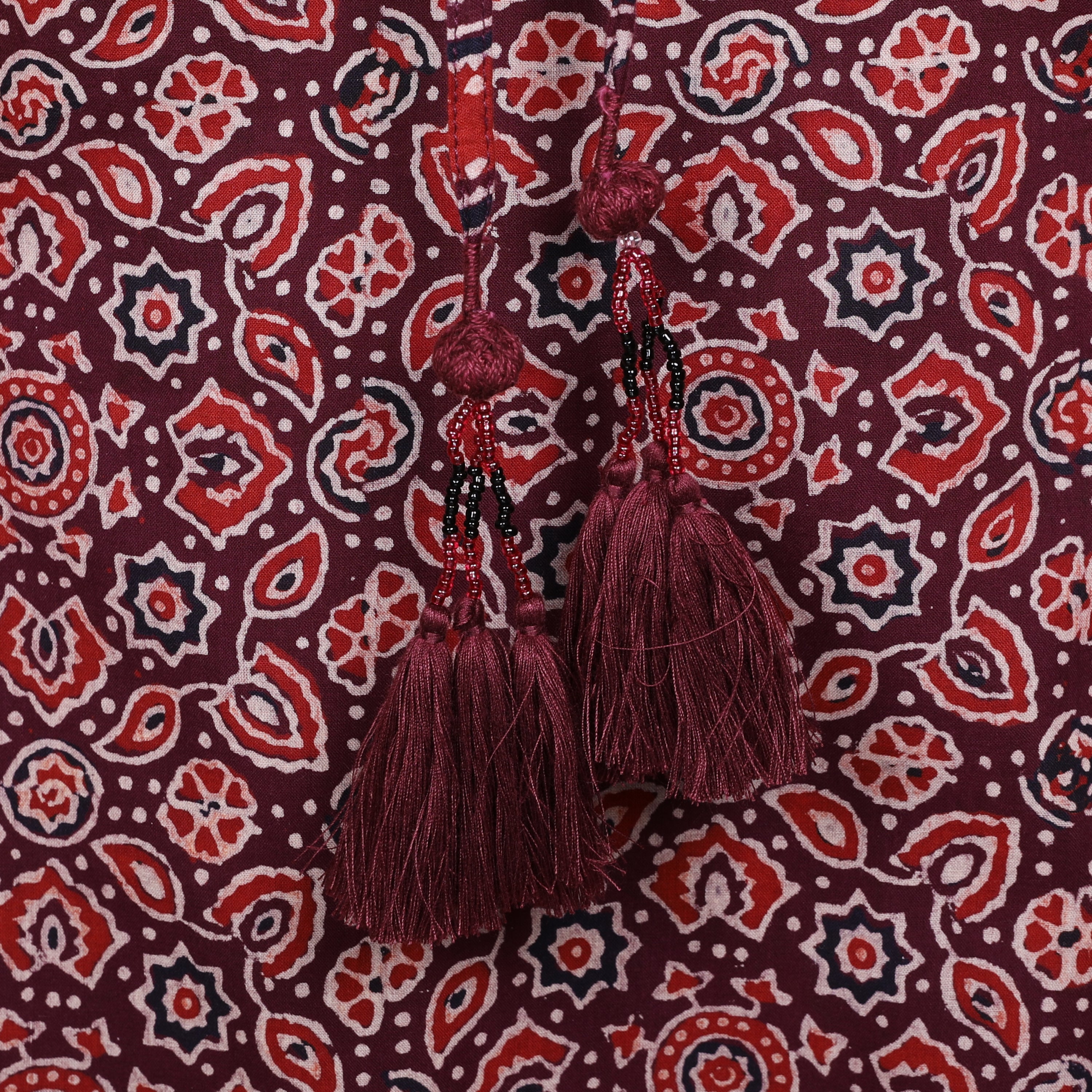 Plum Petals Maxi Kaftan Dress