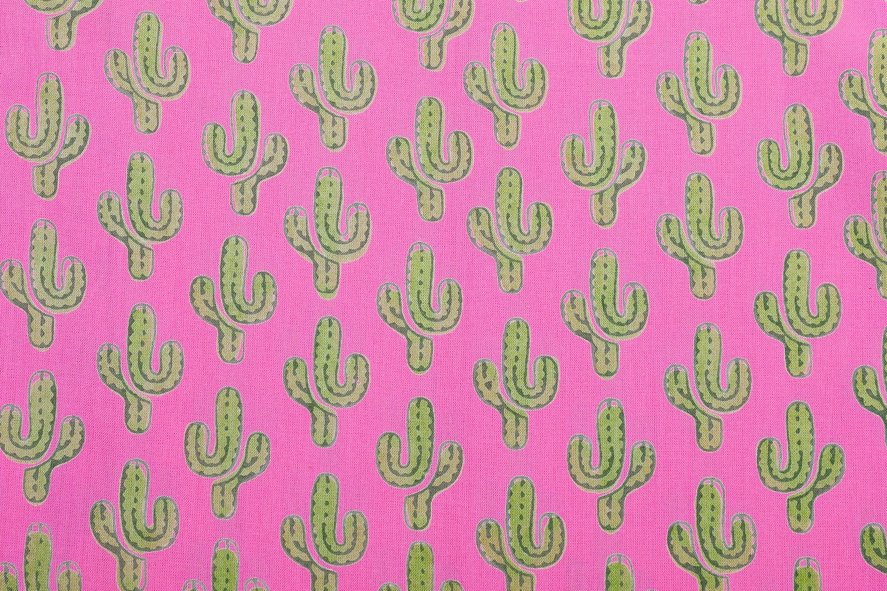 Pink Prickly Pax Cactus Short Kaftan