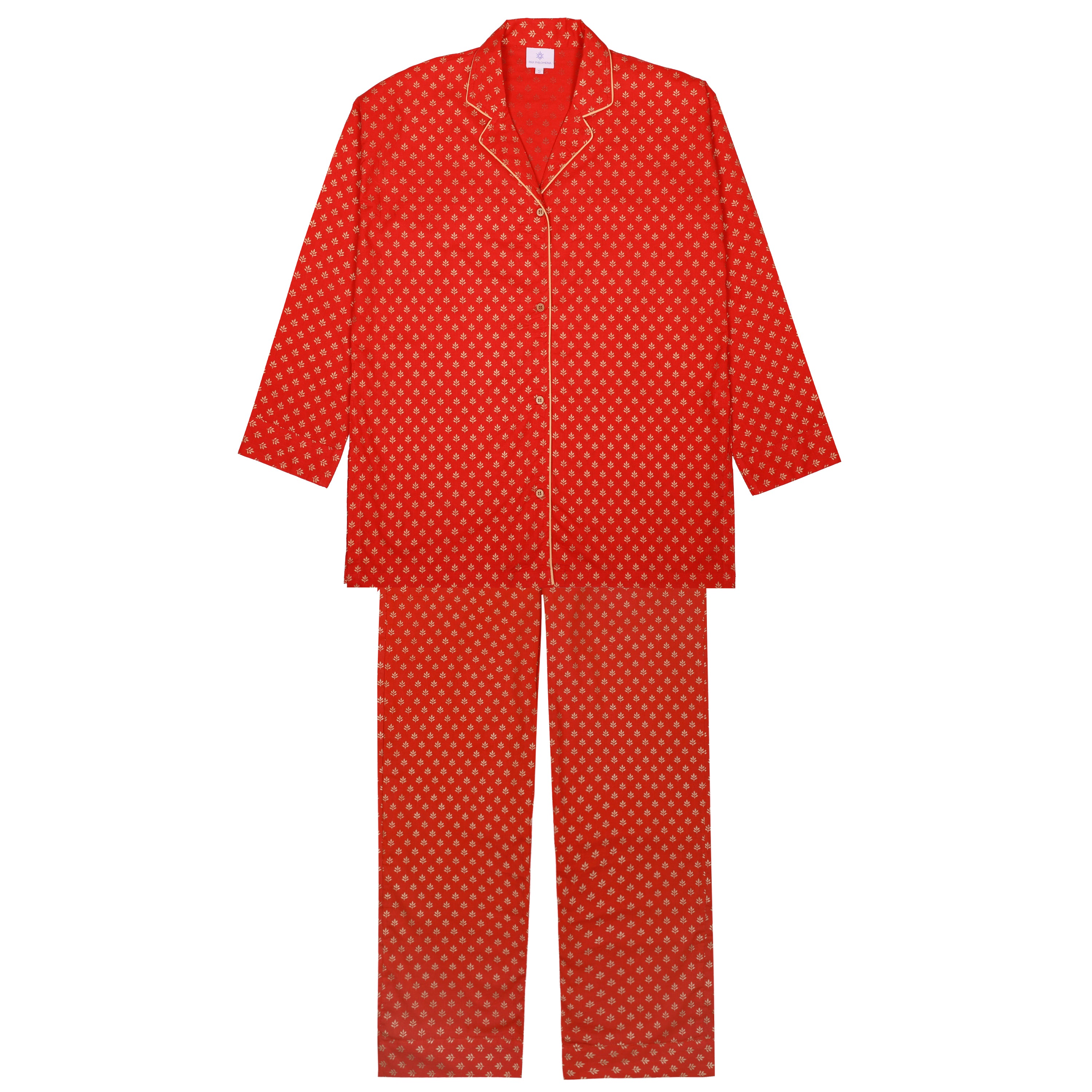 Royal Red Diana Pajama Long Sleeve FINAL SALE EXCHANGE OR STORE CREDIT