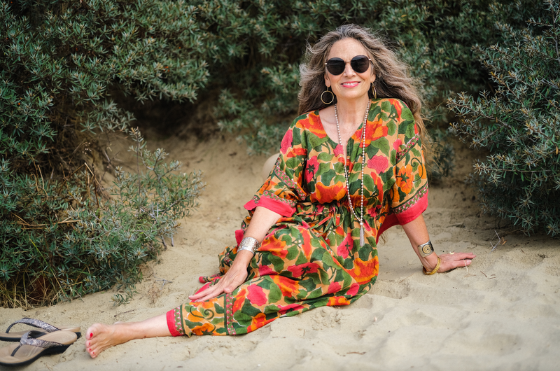 Frida Floral Maxi Kaftan Dress As Seen in O' Oprah Magazine 2022 Gift Guide