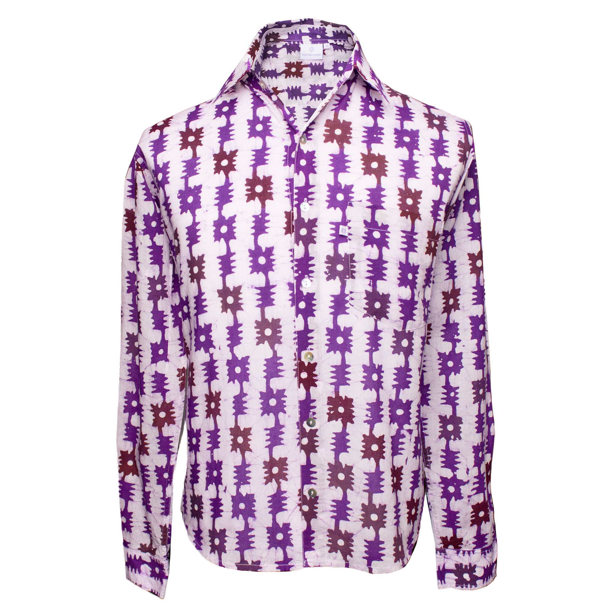 Serendipity Long Sleeve Men's Button Up Shirt