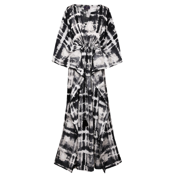 Serenity Sofisticato Italian Silk Maxi Kaftan Dress