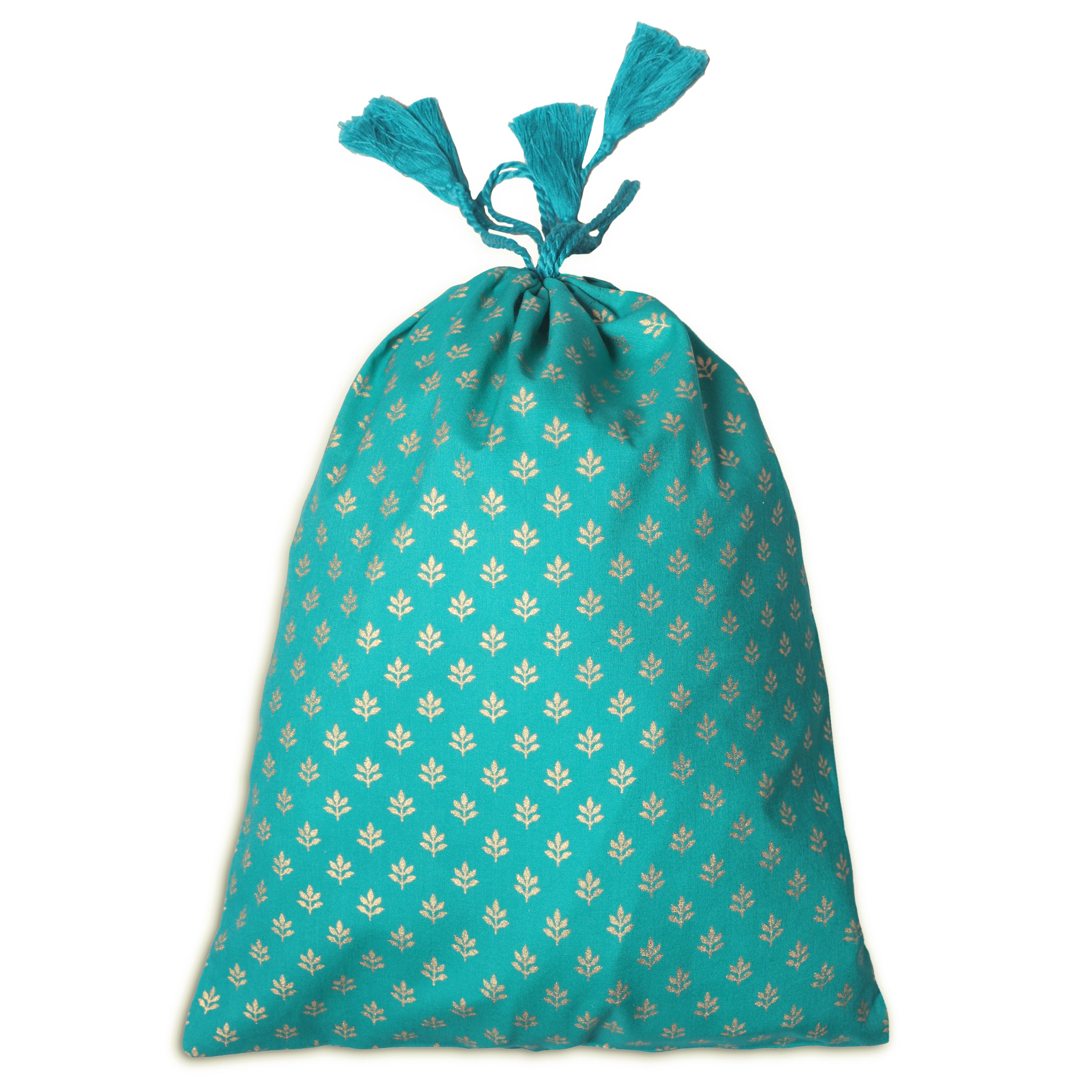 Victoria Turquoise Cotton Gift Bag