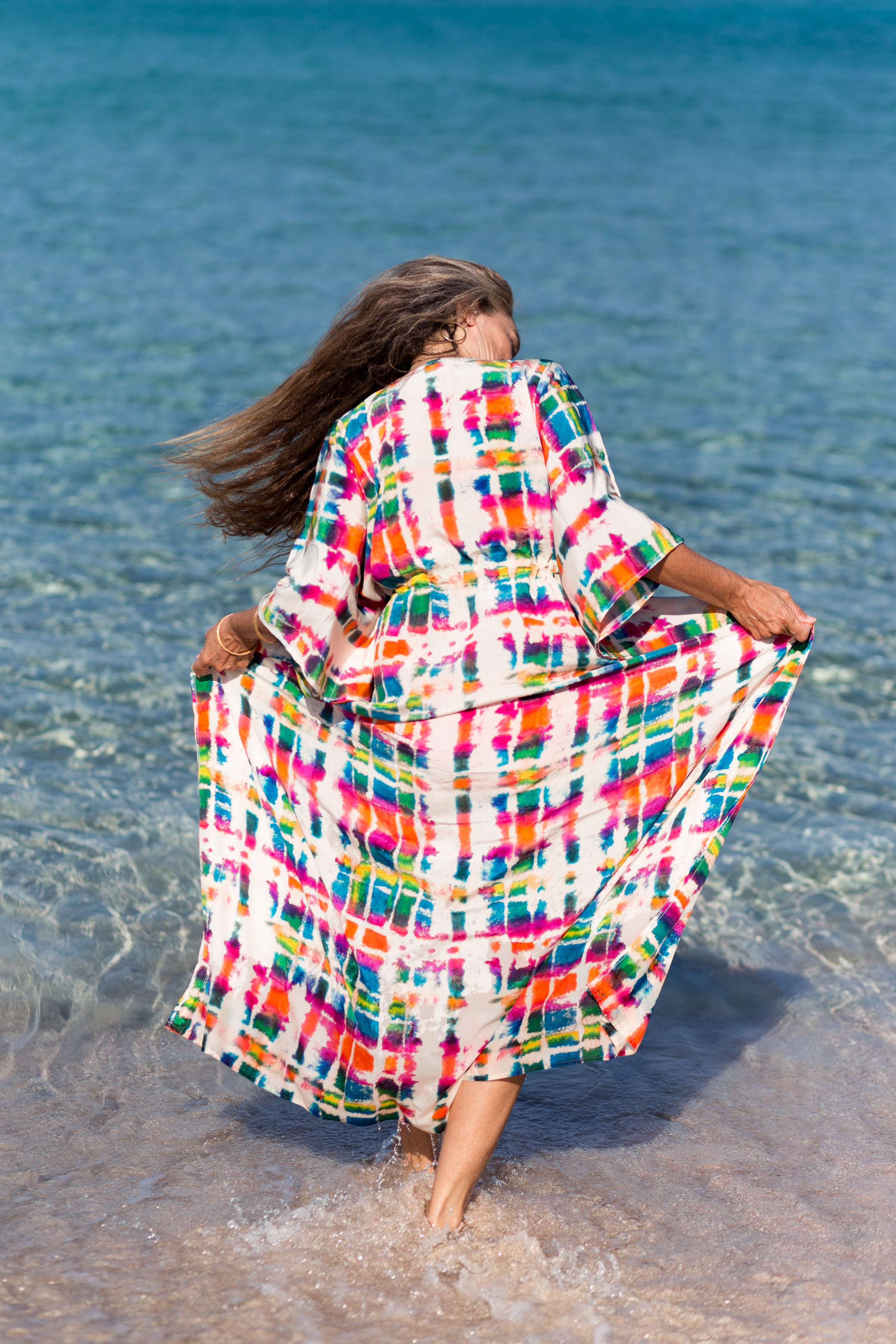 Allegria Italian Silk Maxi Kaftan Dress main image 0