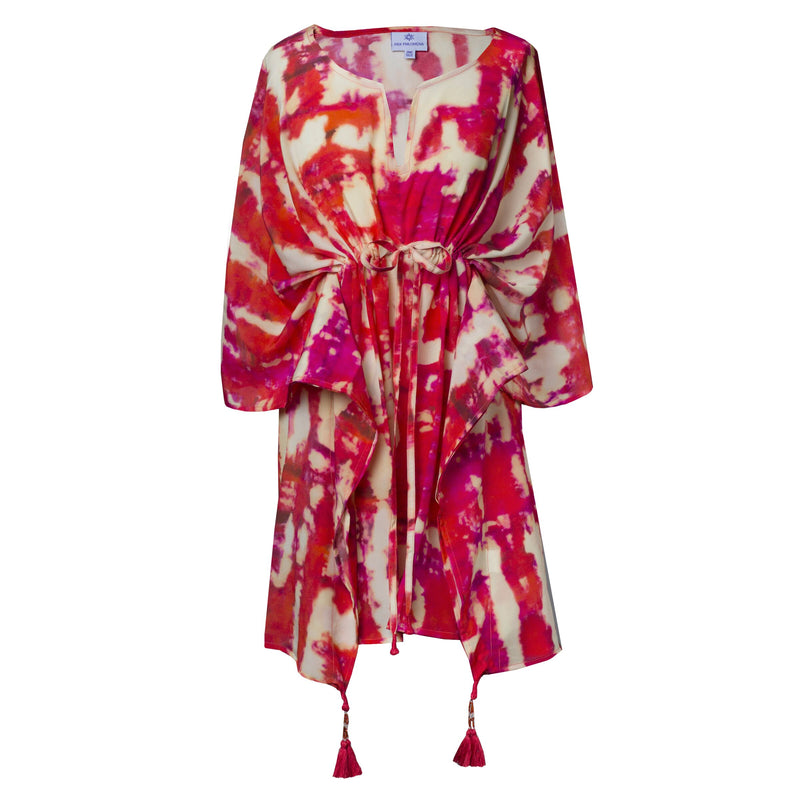 Amalfi Italian Silk Short Kaftan Dress