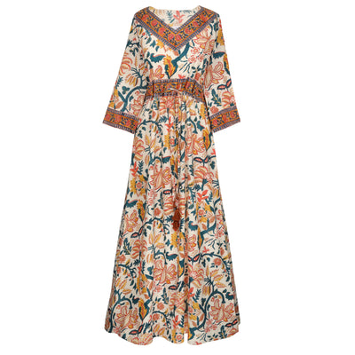 Angela Impero Floral Maxi Dress  AVAILABLE IN XXL STORE CREDIT ONLY