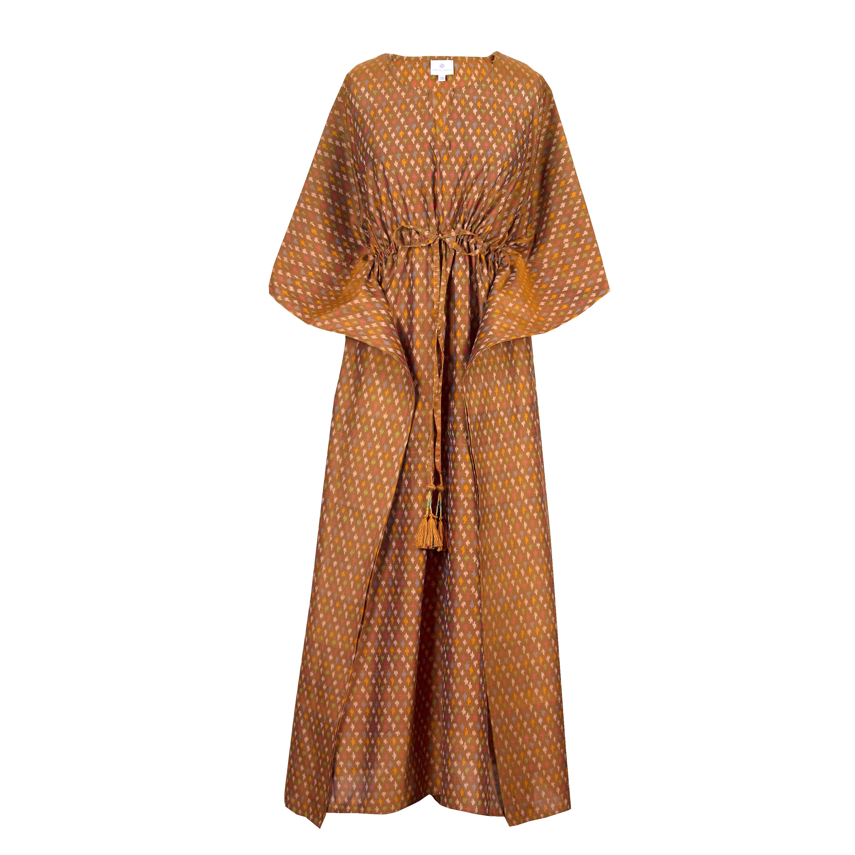 Puglia Silk Cotton Ikat Maxi Handwoven ONLY ONE AVAILABLE Final Sale