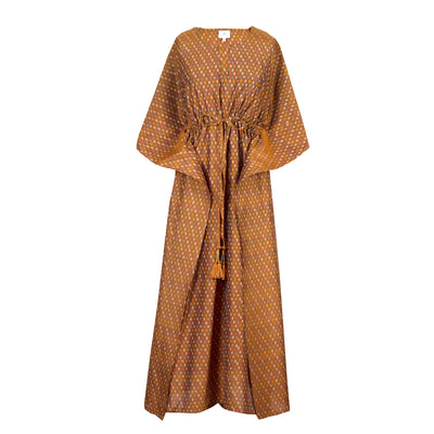 Puglia Silk Cotton Ikat Maxi Handwoven ONLY ONE AVAILABLE Store Credit
